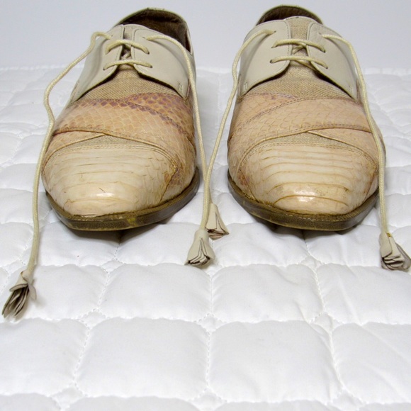 Giorgio Brutini Genuine Leather & Snake Skin Shoes - Picture 4 of 13